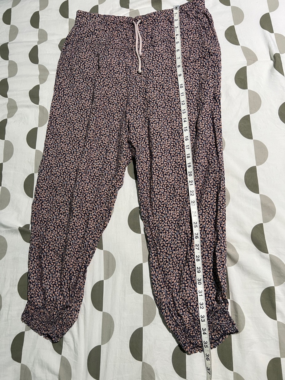 aerie Joggers with Pink Floral Print